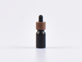 Schwarzglasflasche 10ml, mit Pipette Walnut