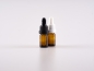 Preview: Braunglasflasche 5ml, mit Pipette OV weiss/schwarz