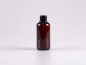 Preview: Flasche "Alex" 200ml, mit Tropfmontur weiss/schwarz