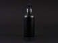 Preview: Schwarzglasflasche 100ml, mit Pipette silber