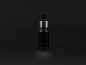 Preview: Schwarzglasflasche 10ml, mit Pipette silber