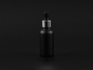 Preview: Schwarzglasflasche 30ml, mit Pipette silber