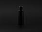 Preview: Flasche "Tara" 100ml, matt-schwarz, mit FlipTop