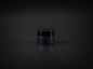 Preview: schwarzglas-dose-15ml-black-glas-tiegel