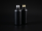 Mobile Preview: schwarzglas-flasche-100ml-matt-aludeckel