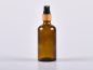 Preview: Braunglasflasche 100ml,  mit Zerstäuber Bambus