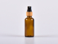 Preview: Braunglasflasche 50ml, mit Zerstäuber Bambus
