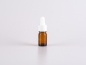 Mobile Preview: Braunglasflasche 5ml, mit Pipette weiss