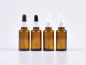 Preview: Braunglasflasche 30ml, mit Pipette weiss