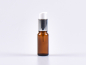 Preview: Braunglasflasche 10ml, mit Lotionspumpe Aluminium, 4 Color