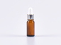 Preview: braunglasflasche-10ml-pipette-silber