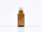 Preview: braunglas-glasflasche-20ml-gold