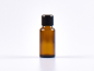 Preview: Braunglasflasche 20ml, mit Tropfmontur schwarz