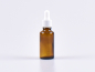 Preview: Braunglasflasche 30ml, mit Pipette weiss
