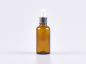 Preview: braunglas-flasche-pipette-silber-50ml