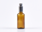Preview: braunglas-flakon.-flasche-gold