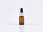 Preview: Braunglasflasche 5ml, mit Pipette silber-matt