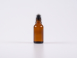 Preview: Braunglasflasche 20ml, mit Roll-On Glas/Stahl