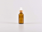 Preview: Braunglasflasche 50ml, mit Zerstäuber Bambus