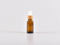 Preview: Braunglasflasche 20ml, mit Zerstäuber Bambus