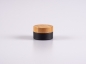 Preview: Kosmetikdose Bambus mattschwarz, 30ml