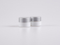 Preview: Weissglasdose, 7ml, mit Deckel silber