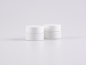 Preview: Weissglasdose, 7ml, mit Deckel weiss