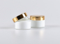 Preview: Weissglasdose 30 ml – Deckel Gold