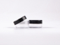 Preview: Mini Dose 10 ml – Transparent – Deckel Weiss/Schwarz