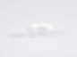 Preview: Dose, 10ml, transparent, Deckel schwarz-weiss - FEHLERHAFT, Pack à 50 Stk.