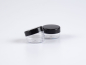 Preview: Dose, 10ml, transparent, Deckel schwarz-weiss - FEHLERHAFT, Pack à 50 Stk.