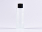 Preview: Glasflasche säuremattiert, 100ml, mit Schraubverschluss weiss/schwarz