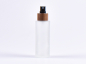 Preview: kosmetikflasche-glas-matt-100ml-holzmontur