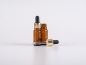 Mobile Preview: Braunglasflasche 10ml, mit Pipette gold