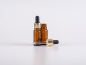 Preview: Braunglasflasche 10ml, mit Pipette gold