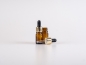 Mobile Preview: Braunglasflasche 5ml, mit Pipette gold