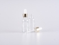 Preview: Klarglasflasche 30ml, mit Pipette gold