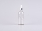 Mobile Preview: klarglasflasche-pipette-silber-aluminium-100ml