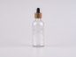 Preview: Klarglasflasche 100ml, mit Pipette Walnut