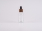 Preview: Klarglasflasche 30ml, mit Pipette Walnut