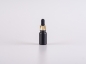 Preview: Schwarzglasflasche 10ml, mit Pipette gold