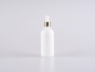Preview: Weissglasflasche 100ml, mit Pipette gold