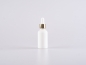 Preview: Weissglasflasche 50ml, mit Pipette gold