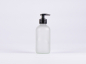 Preview: Glasflasche säuremattiert 250 ml - Dispenser Kunststoff