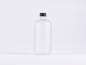Preview: Glasflasche säuremattiert 500 ml - Schraubverschluss Aluminium