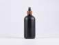Preview: Schwarzglasflasche 500ml, mit Zerstäuber Walnut