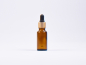 Preview: Braunglasflasche 20ml, mit Pipette gold