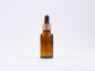 Preview: Braunglasflasche 30ml, mit Pipette gold