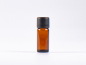 Preview: Braunglasflasche 10ml, mit Schraubverschluss & Giessring