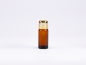 Preview: Braunglasflasche 10ml, mit Tropfmontur Gold